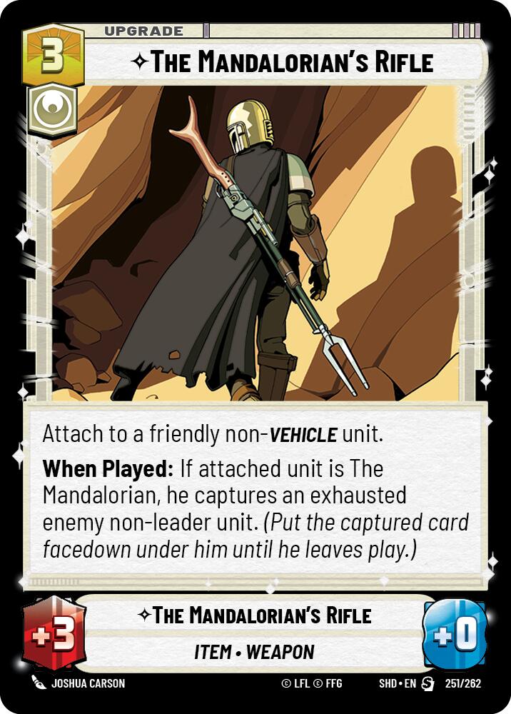 The Mandalorian's Rifle (251/262) (251/262) [Shadows of the Galaxy] | Eastridge Sports Cards & Games
