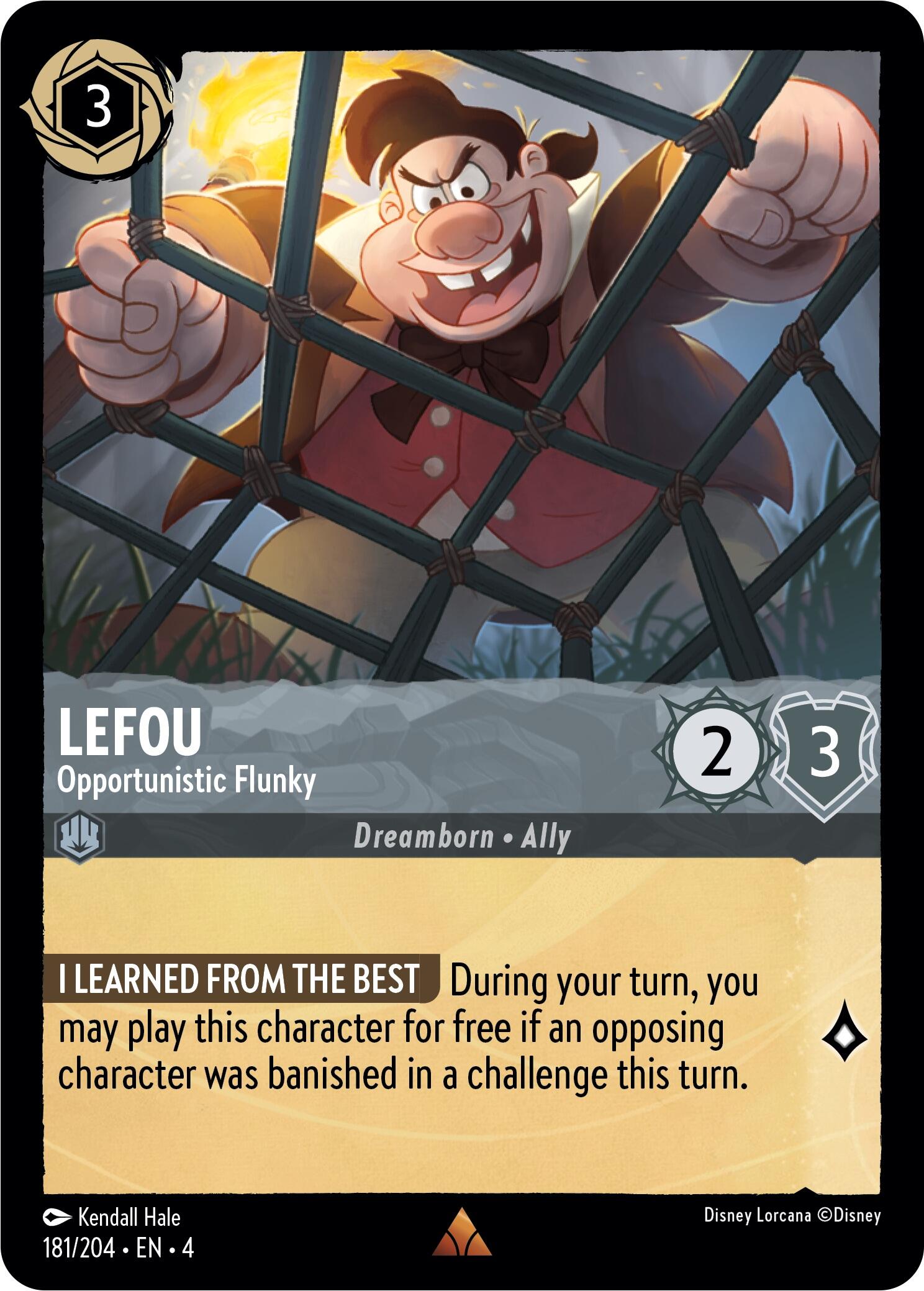 LeFou - Opportunistic Flunky (181/204) [Ursula's Return] | Eastridge Sports Cards & Games