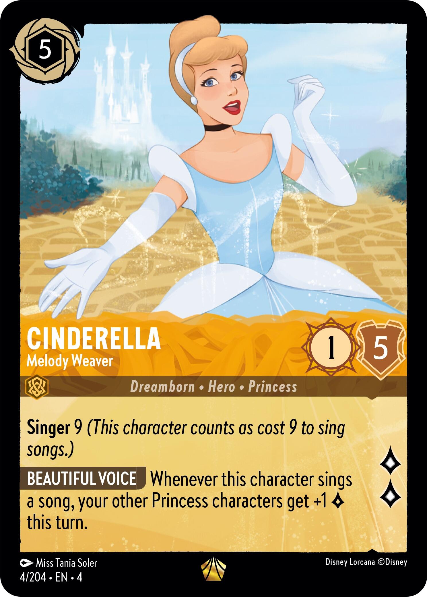 Cinderella - Melody Weaver (4/204) [Ursula's Return] | Eastridge Sports Cards & Games
