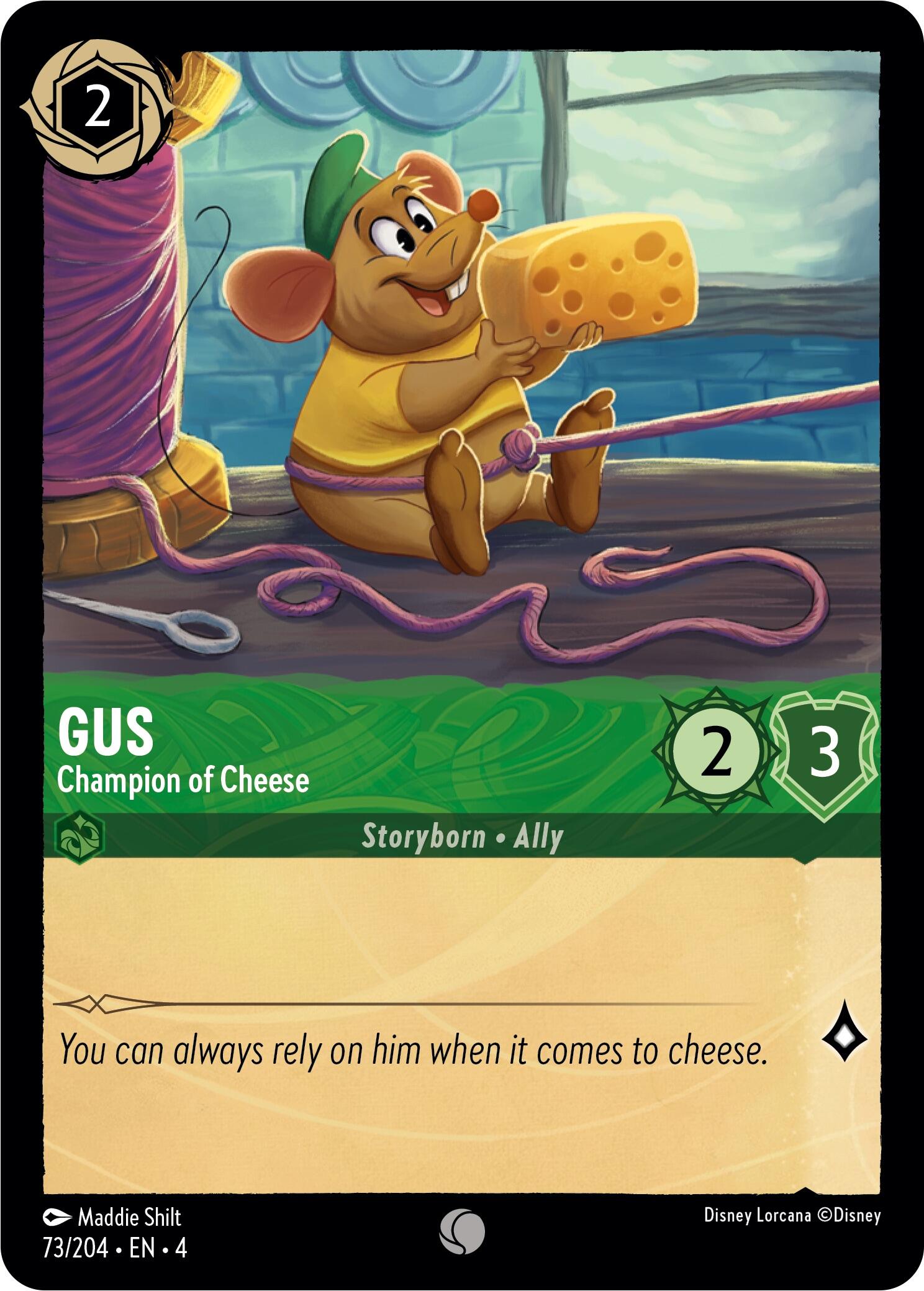 Gus - Champion of Cheese (73/204) [Ursula's Return] | Eastridge Sports Cards & Games
