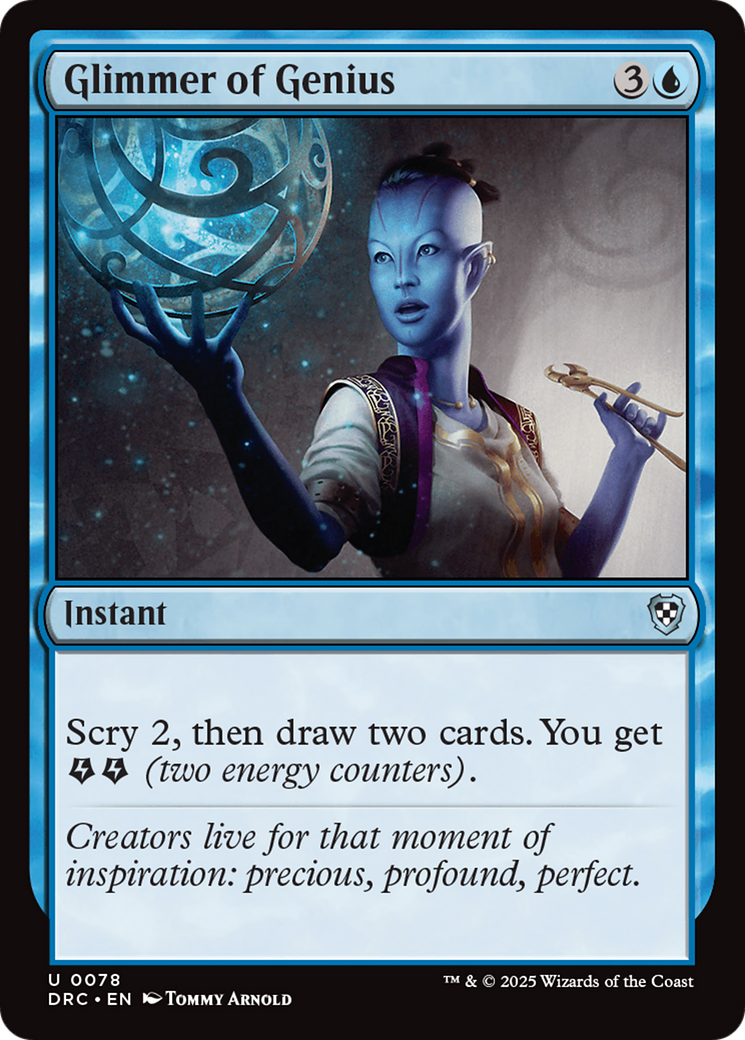 Glimmer of Genius [Aetherdrift Commander] | Eastridge Sports Cards & Games