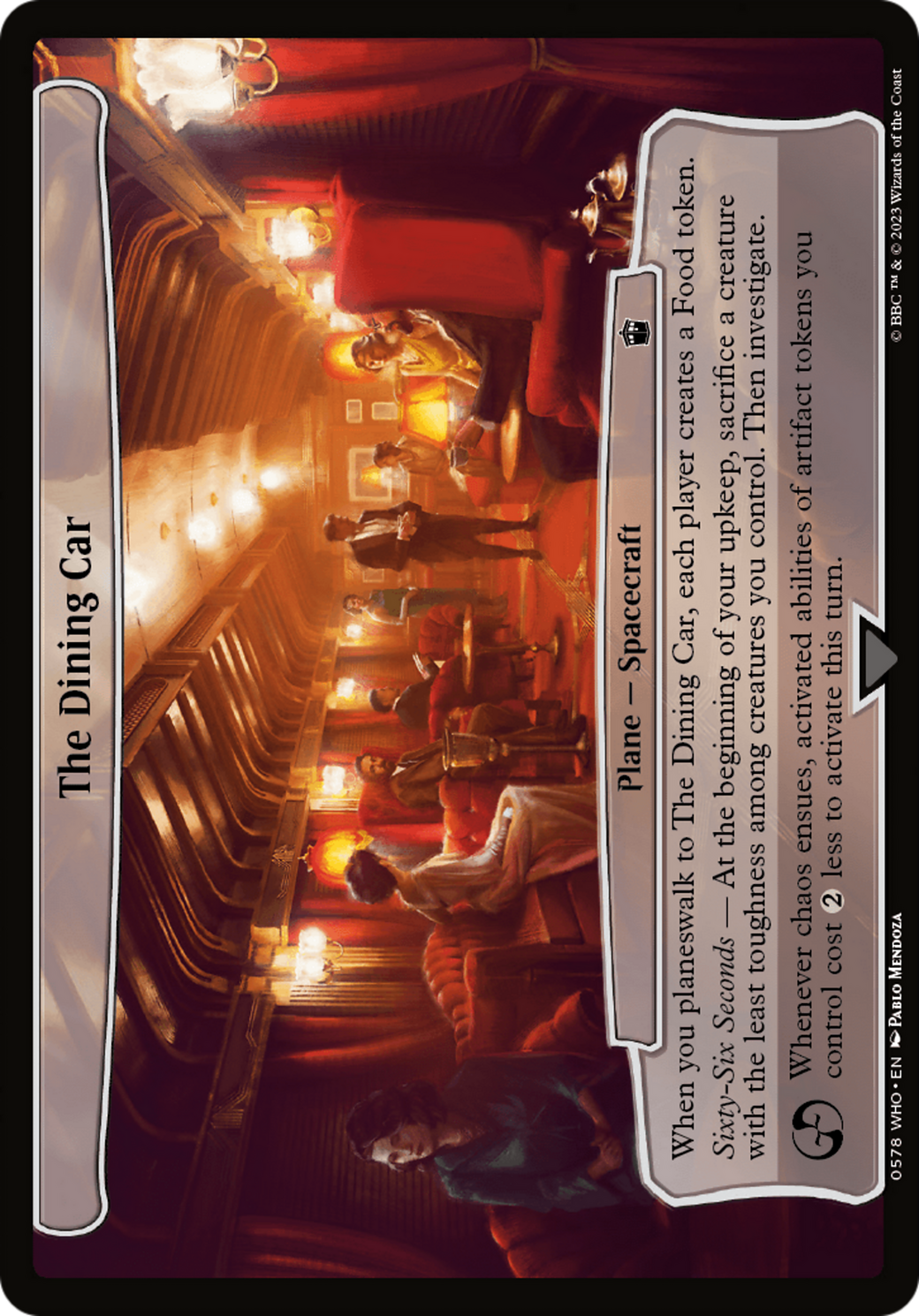 The Dining Car [Doctor Who] | Eastridge Sports Cards & Games