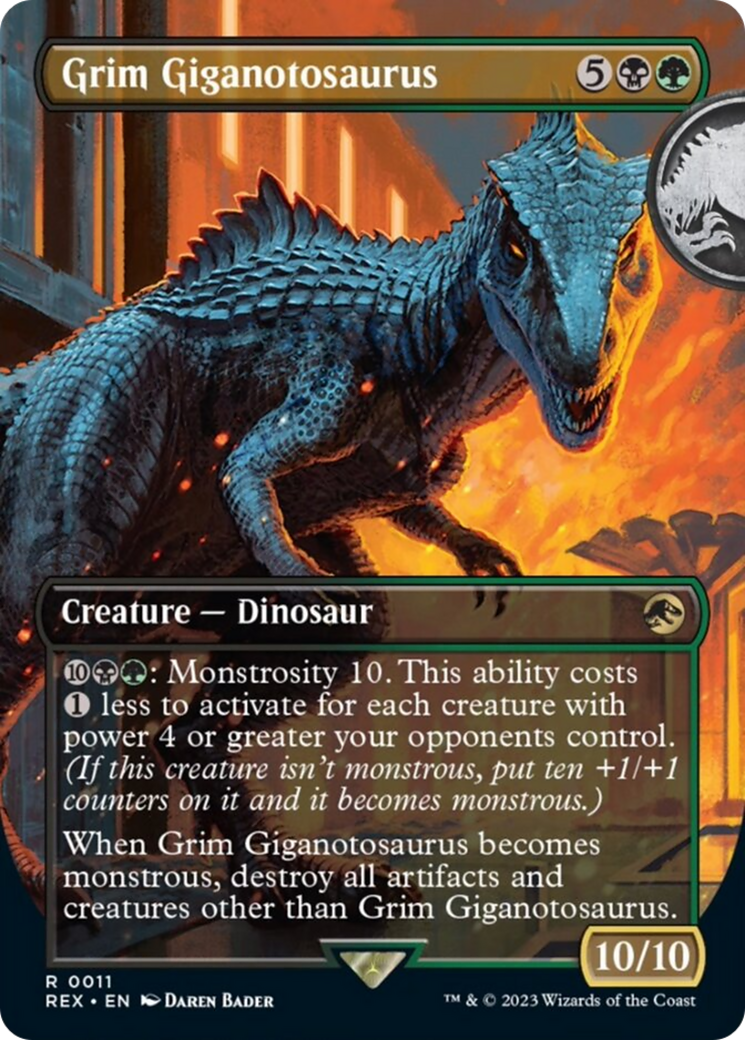 Grim Giganotosaurus (Borderless) [Jurassic World Collection] | Eastridge Sports Cards & Games