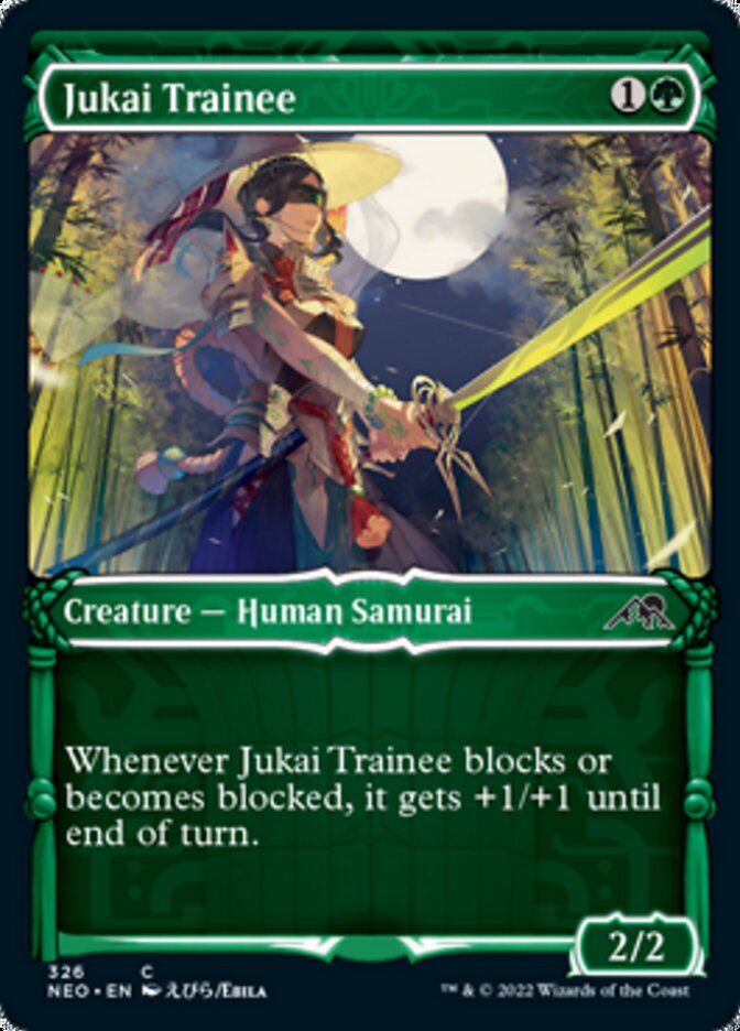 Jukai Trainee (Showcase Samurai) [Kamigawa: Neon Dynasty] | Eastridge Sports Cards & Games