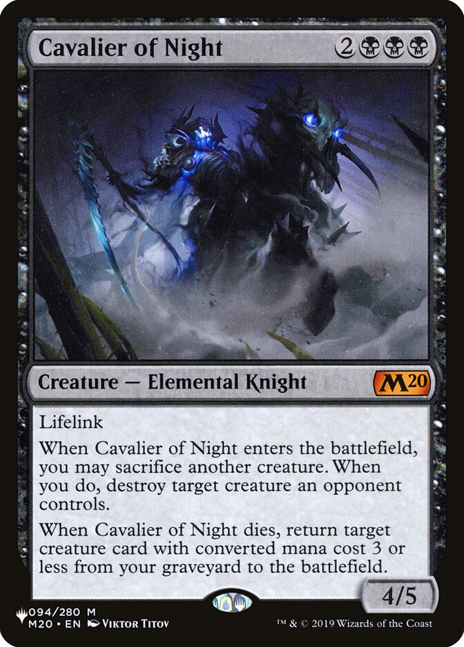 Cavalier of Night [The List] | Eastridge Sports Cards & Games