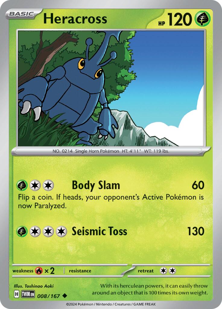 Heracross (008/167) [Scarlet & Violet: Twilight Masquerade] | Eastridge Sports Cards & Games