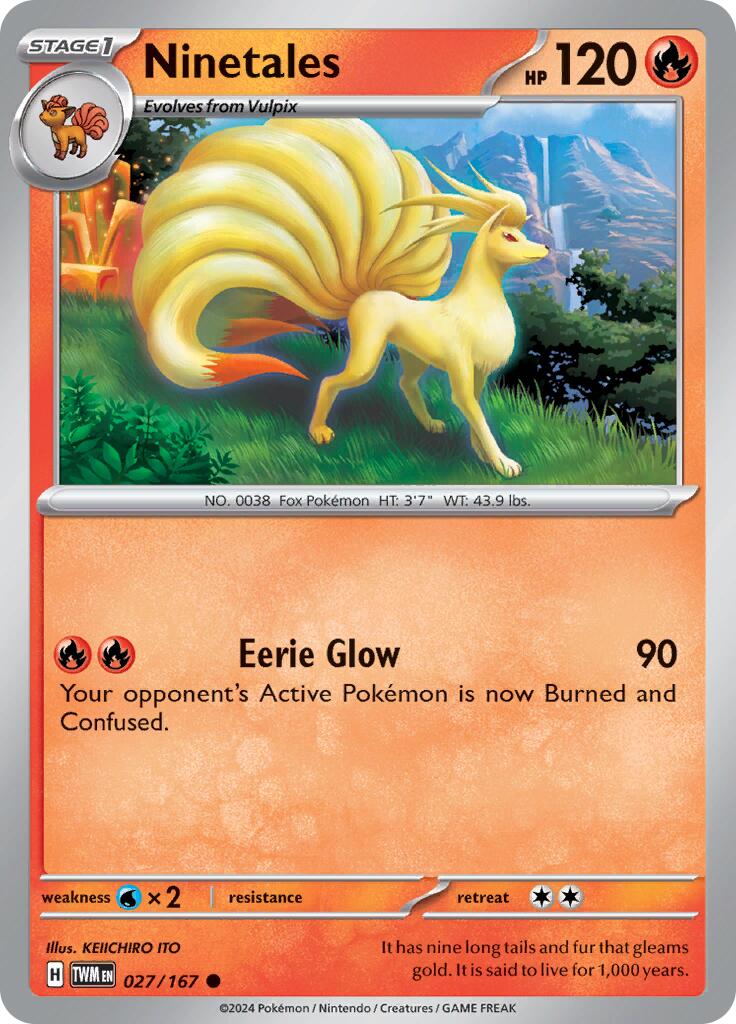 Ninetales (027/167) [Scarlet & Violet: Twilight Masquerade] | Eastridge Sports Cards & Games