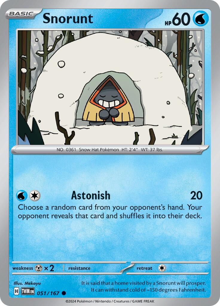 Snorunt (051/167) [Scarlet & Violet: Twilight Masquerade] | Eastridge Sports Cards & Games