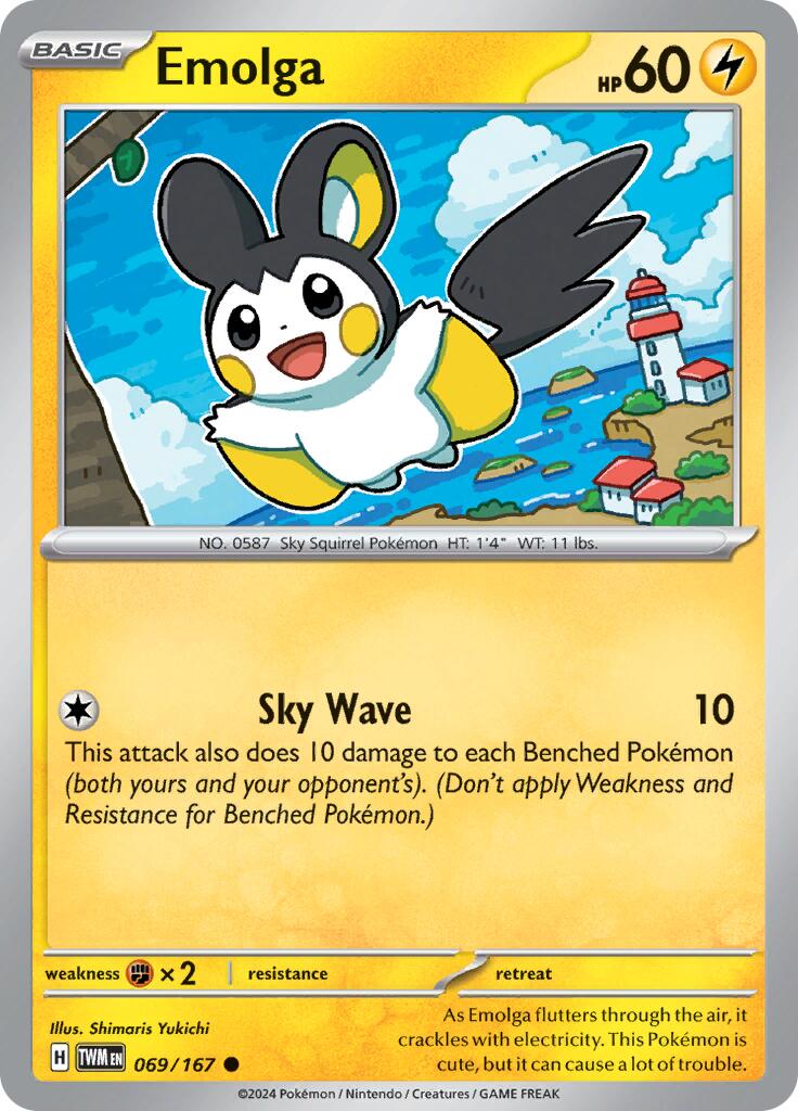 Emolga (069/167) [Scarlet & Violet: Twilight Masquerade] | Eastridge Sports Cards & Games