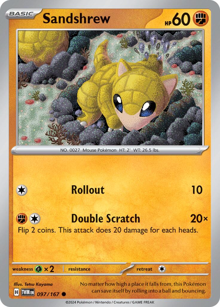 Sandshrew (097/167) [Scarlet & Violet: Twilight Masquerade] | Eastridge Sports Cards & Games