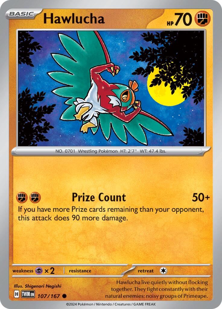 Hawlucha (107/167) [Scarlet & Violet: Twilight Masquerade] | Eastridge Sports Cards & Games