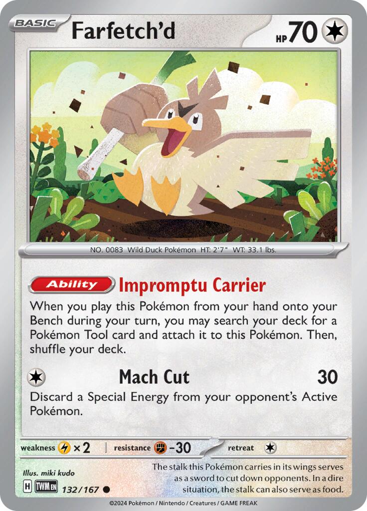 Farfetch'd (132/167) [Scarlet & Violet: Twilight Masquerade] | Eastridge Sports Cards & Games