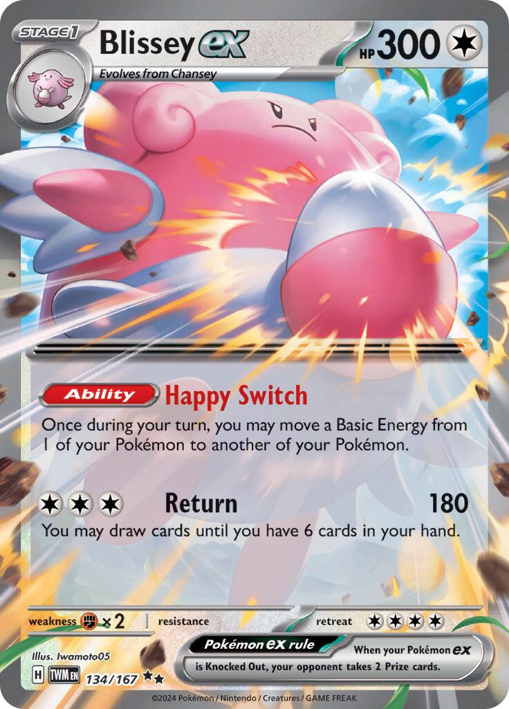 Blissey ex (134/167) [Scarlet & Violet: Twilight Masquerade] | Eastridge Sports Cards & Games