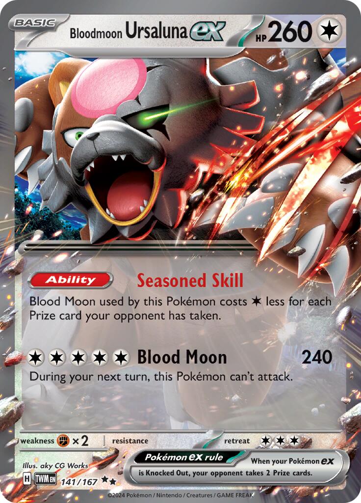 Bloodmoon Ursaluna ex (141/167) [Scarlet & Violet: Twilight Masquerade] | Eastridge Sports Cards & Games