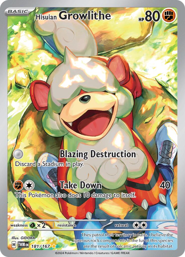 Hisuian Growlithe (181/167) [Scarlet & Violet: Twilight Masquerade] | Eastridge Sports Cards & Games