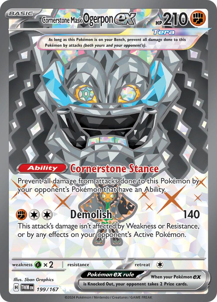 Cornerstone Mask Ogerpon ex (199/167) [Scarlet & Violet: Twilight Masquerade] | Eastridge Sports Cards & Games