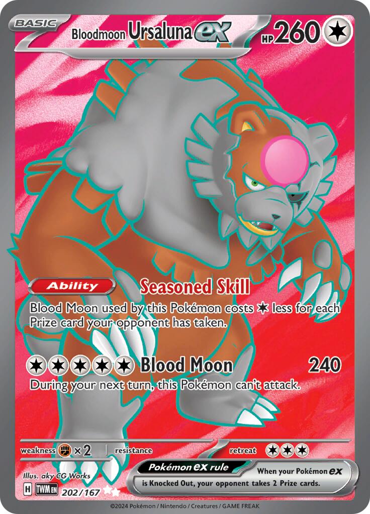 Bloodmoon Ursaluna ex (202/167) [Scarlet & Violet: Twilight Masquerade] | Eastridge Sports Cards & Games