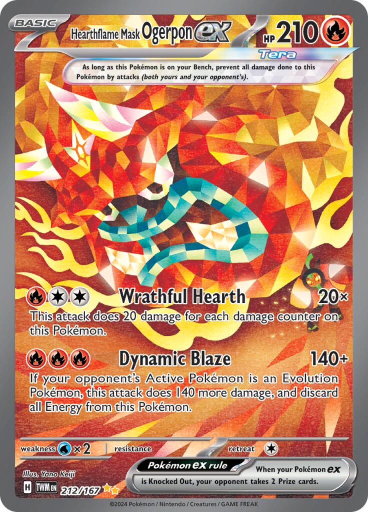 Hearthflame Mask Ogerpon ex (212/167) [Scarlet & Violet: Twilight Masquerade] | Eastridge Sports Cards & Games