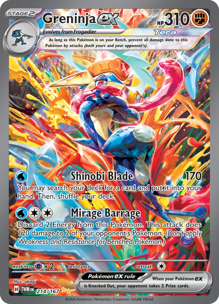 Greninja ex (214/167) [Scarlet & Violet: Twilight Masquerade] | Eastridge Sports Cards & Games