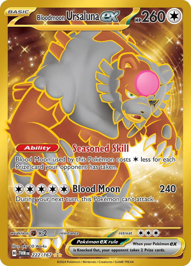 Bloodmoon Ursaluna ex (222/167) [Scarlet & Violet: Twilight Masquerade] | Eastridge Sports Cards & Games