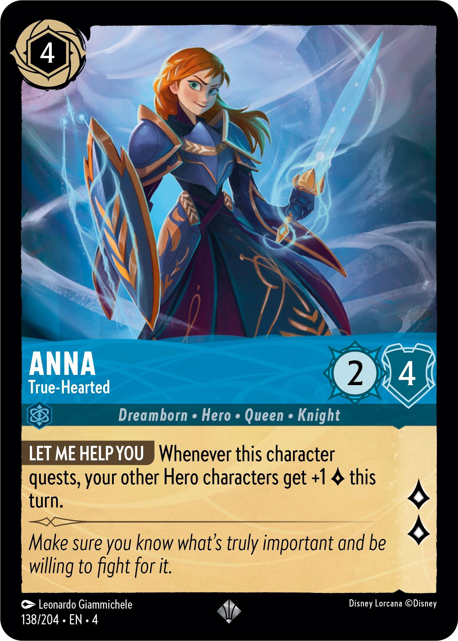 Anna - True-Hearted (138/204) [Ursula's Return] | Eastridge Sports Cards & Games