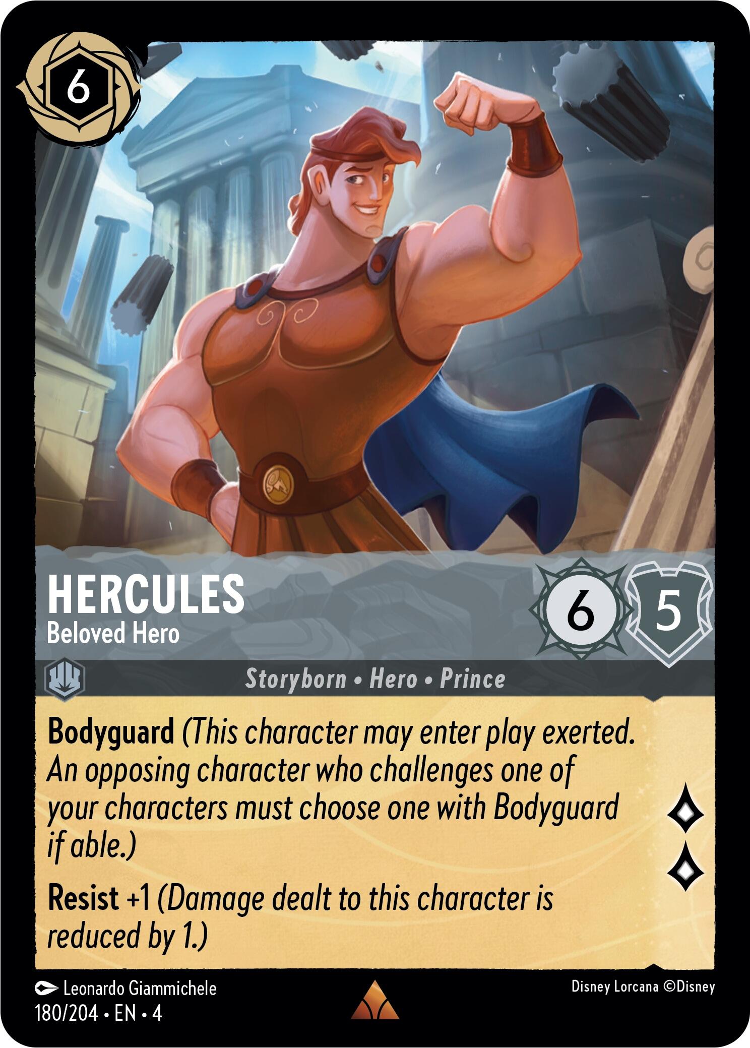 Hercules - Beloved Hero (180/204) [Ursula's Return] | Eastridge Sports Cards & Games