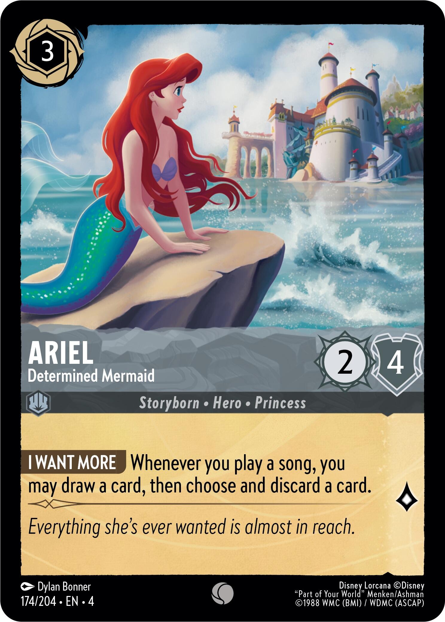 Ariel - Determined Mermaid (174/204) [Ursula's Return] | Eastridge Sports Cards & Games