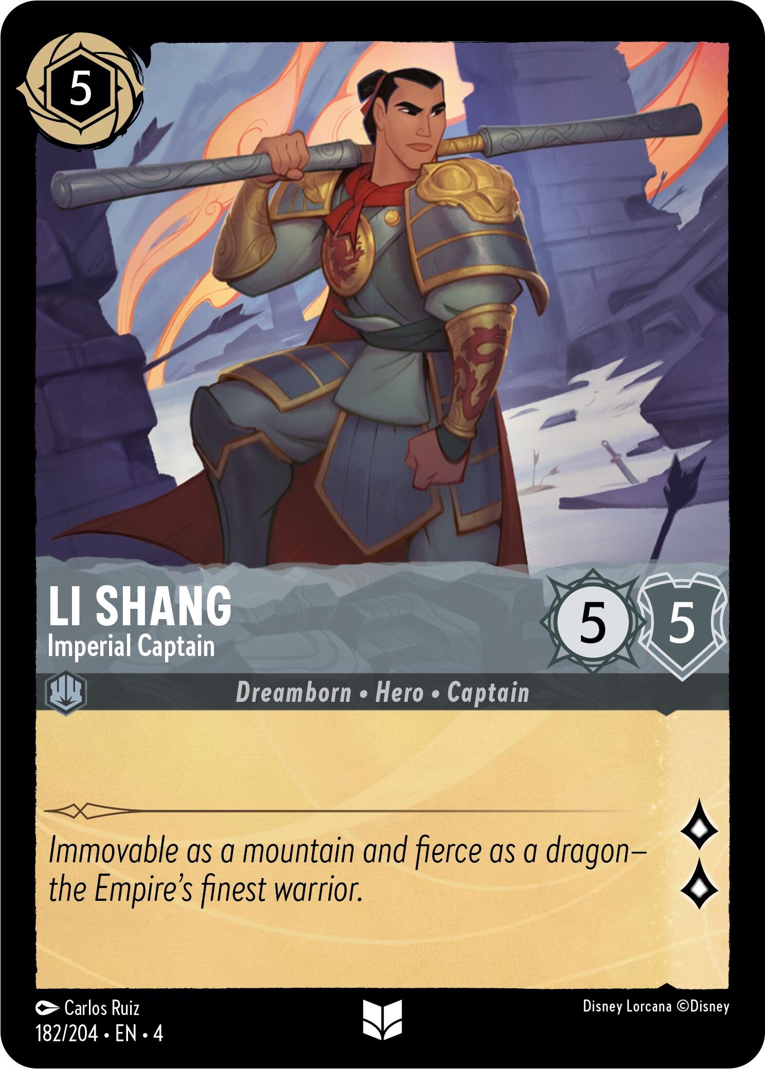 Li Shang - Imperial Captain (182/204) [Ursula's Return] | Eastridge Sports Cards & Games