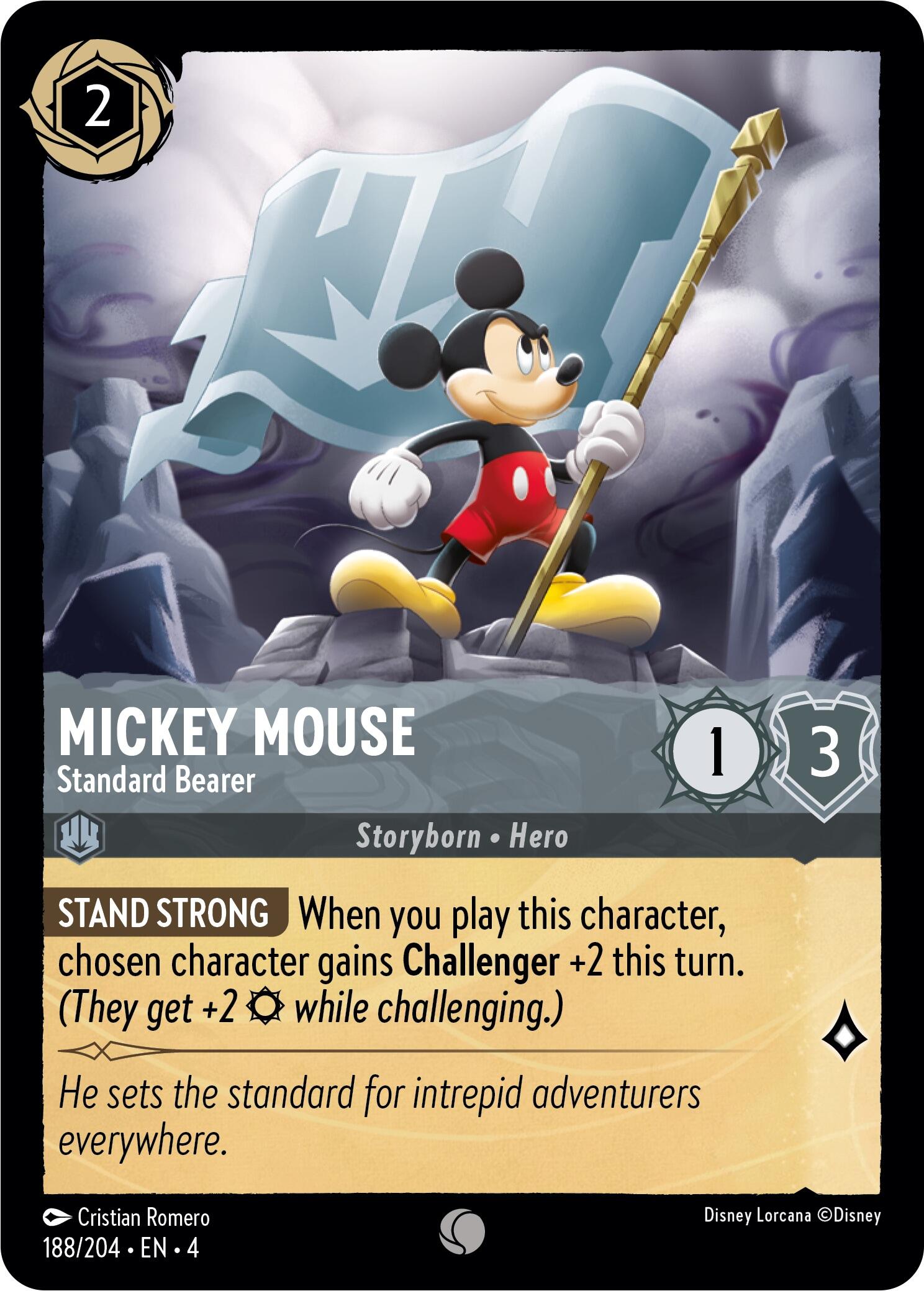 Mickey Mouse - Standard Bearer (188/204) [Ursula's Return] | Eastridge Sports Cards & Games
