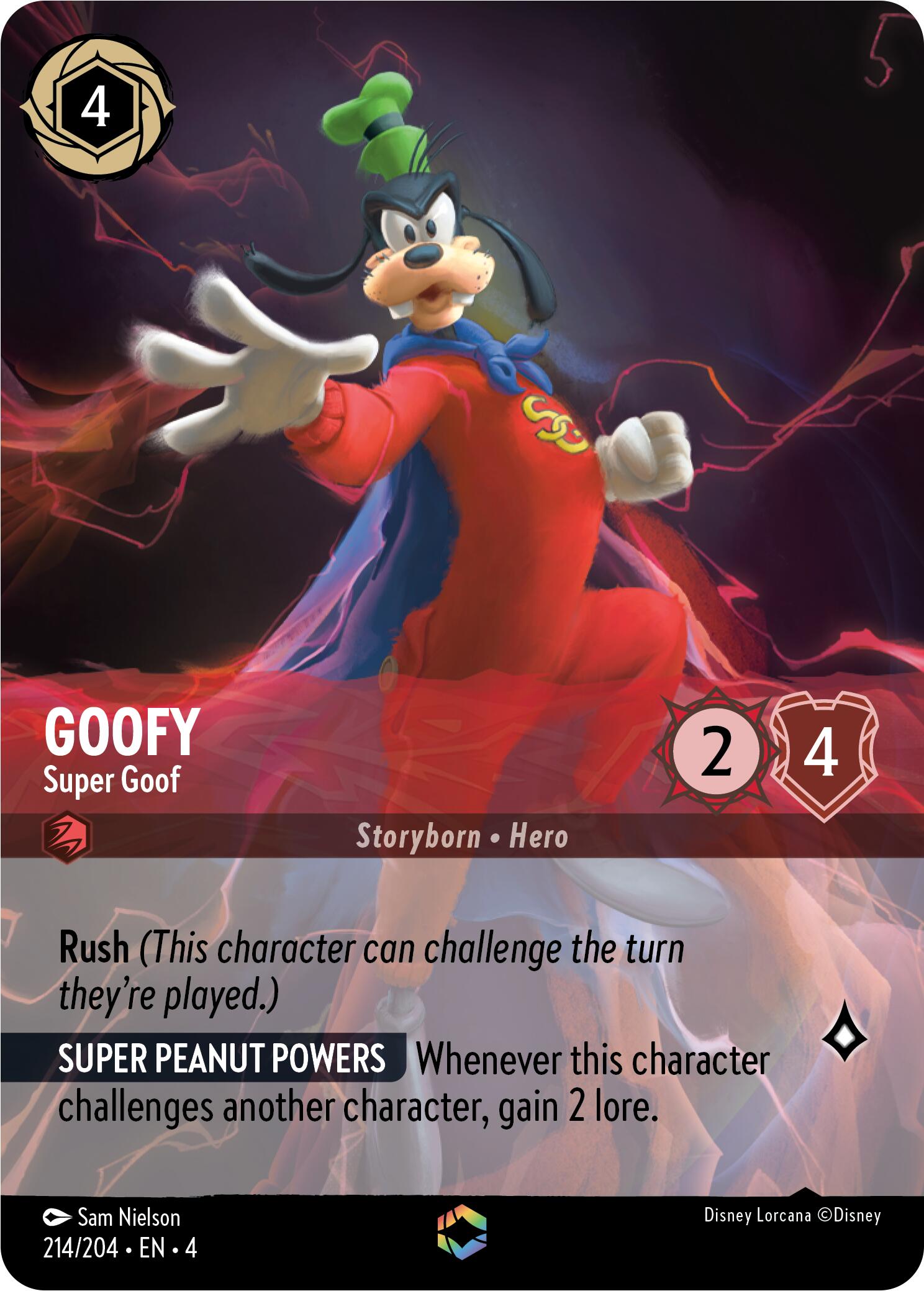 Goofy - Super Goof (Enchanted) (214/204) [Ursula's Return] | Eastridge Sports Cards & Games