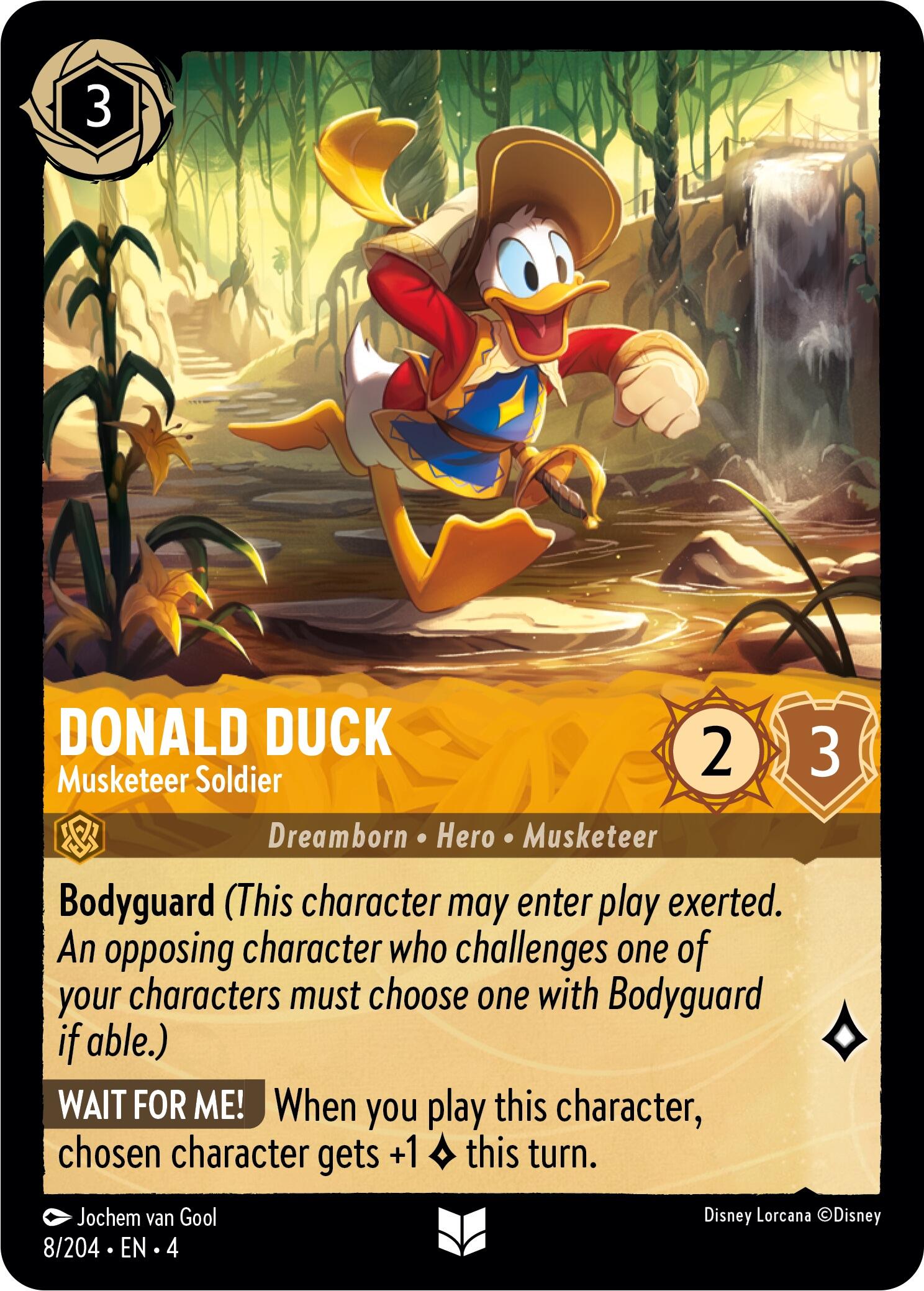 Donald Duck - Musketeer Soldier (8/204) [Ursula's Return] | Eastridge Sports Cards & Games