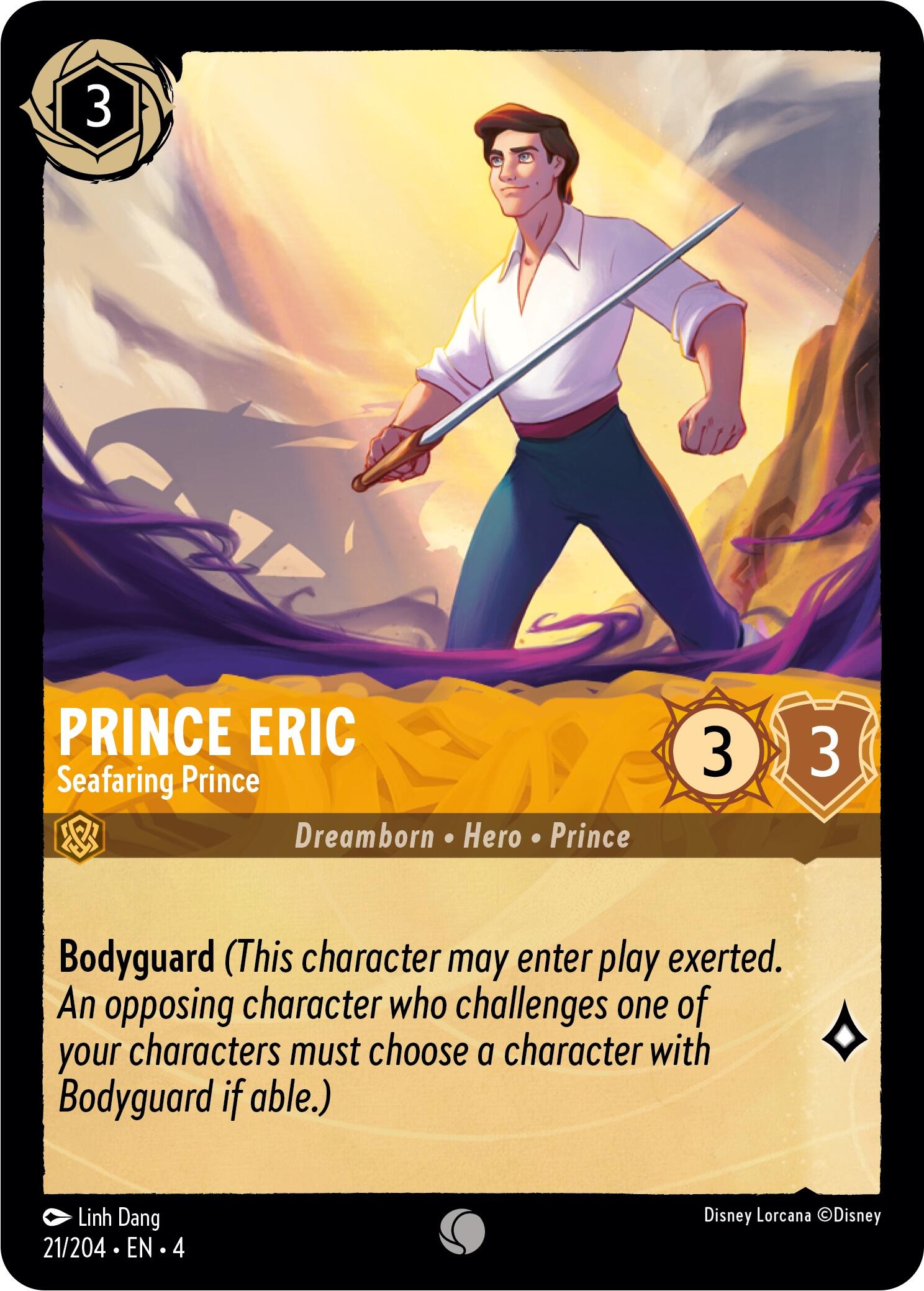 Prince Eric - Seafaring Prince (21/204) [Ursula's Return] | Eastridge Sports Cards & Games