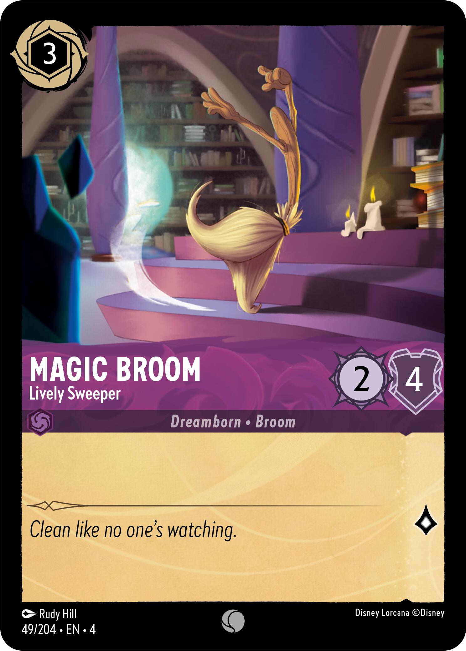 Magic Broom - Lively Sweeper (49/204) [Ursula's Return] | Eastridge Sports Cards & Games