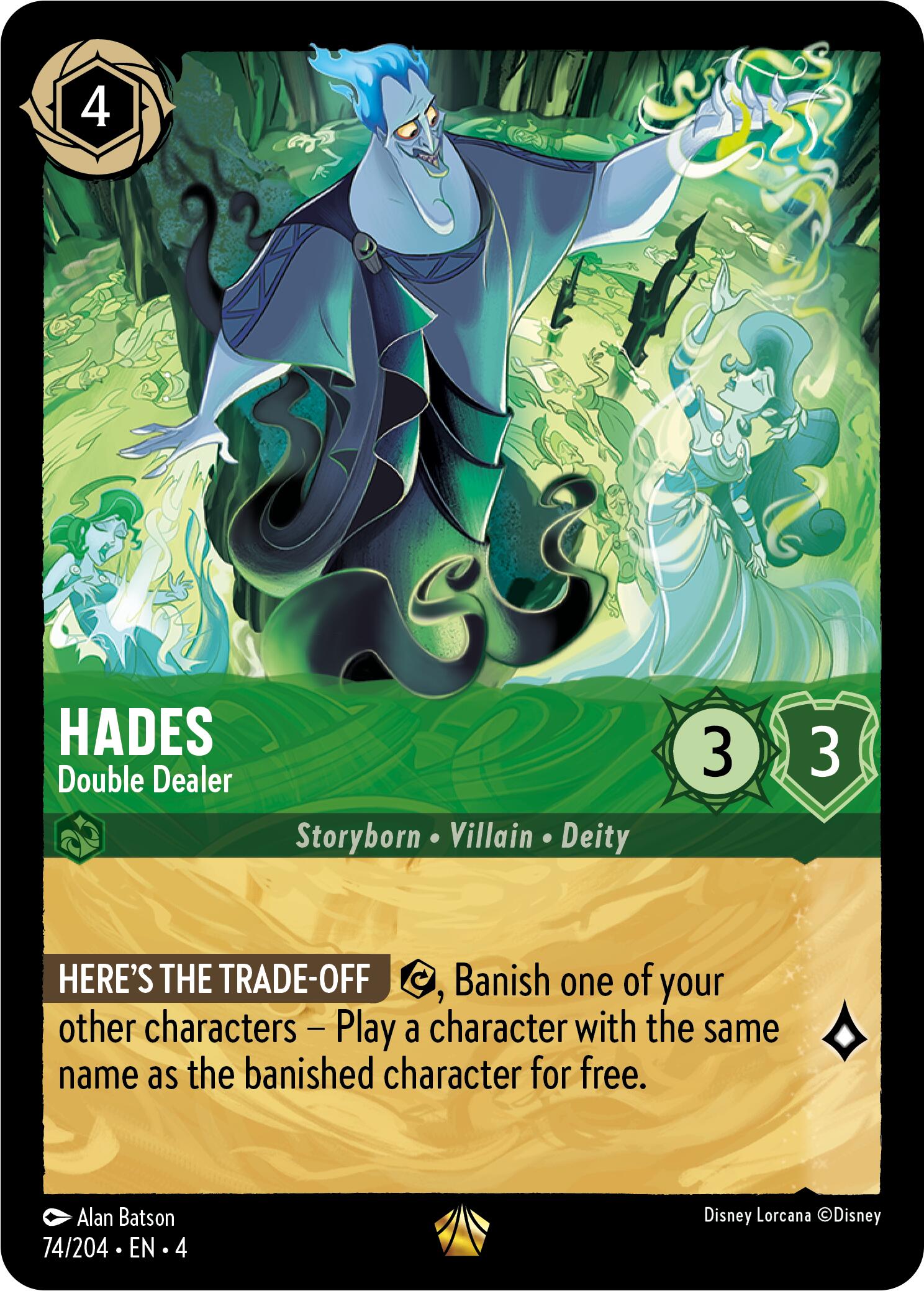 Hades - Double Dealer (74/204) [Ursula's Return] | Eastridge Sports Cards & Games