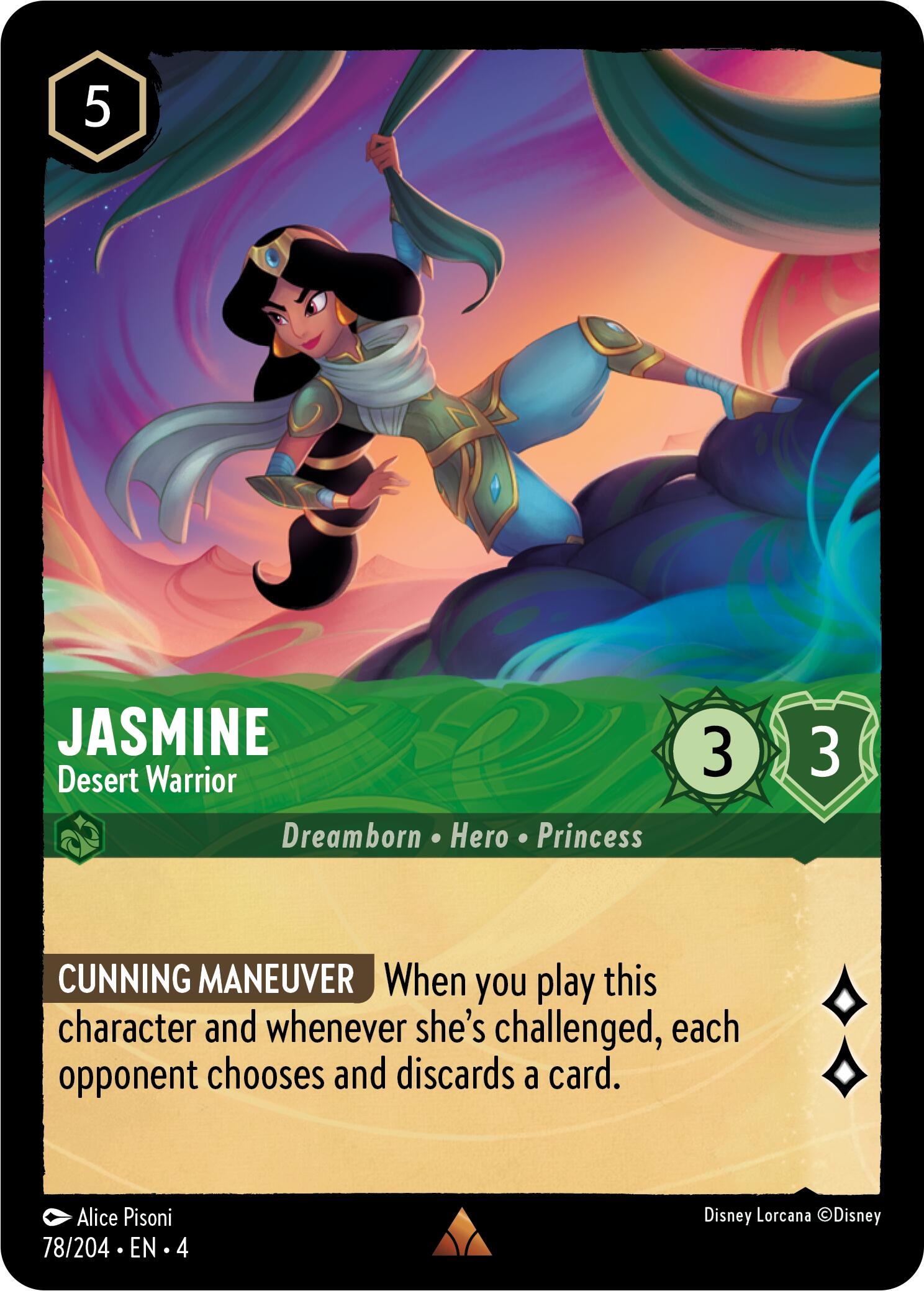 Jasmine - Desert Warrior (78/204) [Ursula's Return] | Eastridge Sports Cards & Games