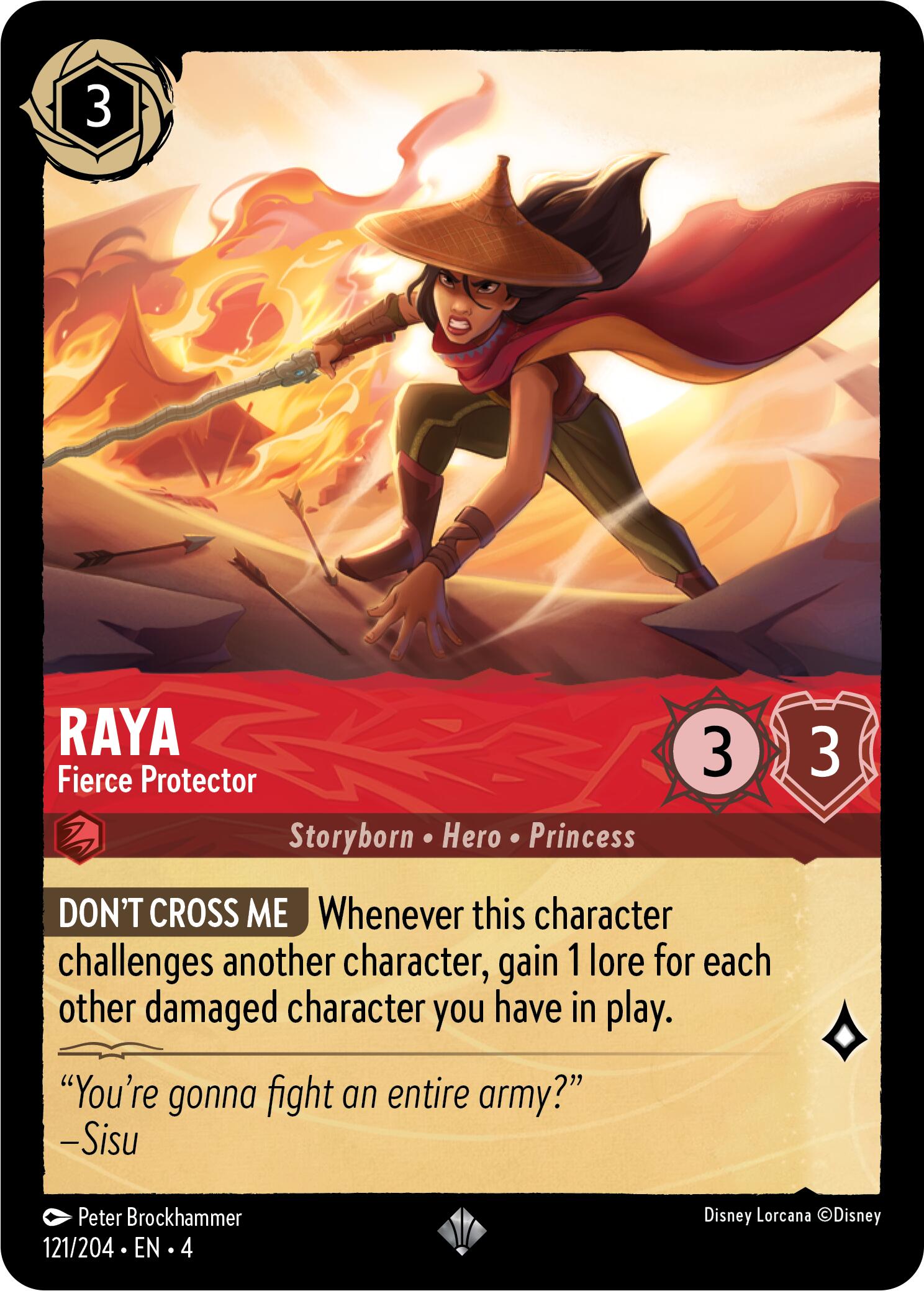 Raya - Fierce Protector (121/204) [Ursula's Return] | Eastridge Sports Cards & Games