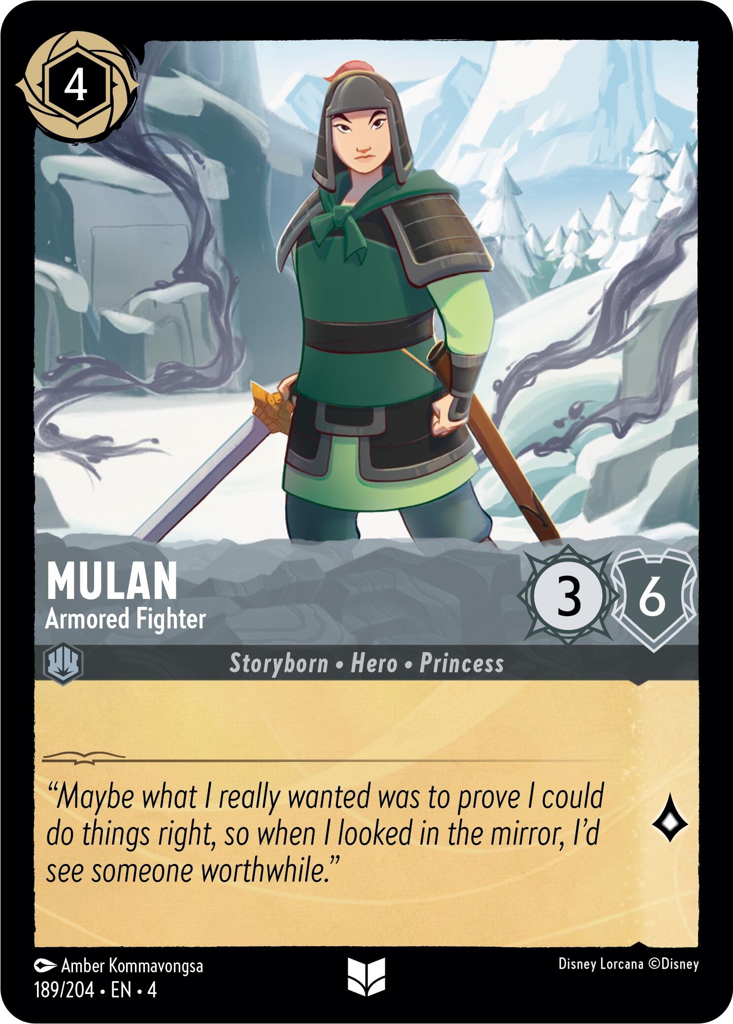 Mulan - Armored Fighter (189/204) [Ursula's Return] | Eastridge Sports Cards & Games