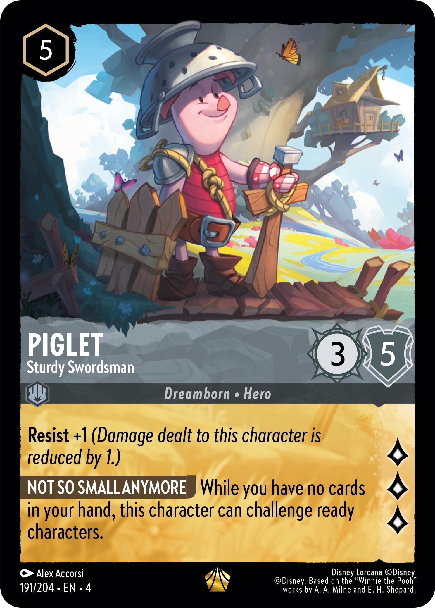 Piglet - Sturdy Swordsman (191/204) [Ursula's Return] | Eastridge Sports Cards & Games