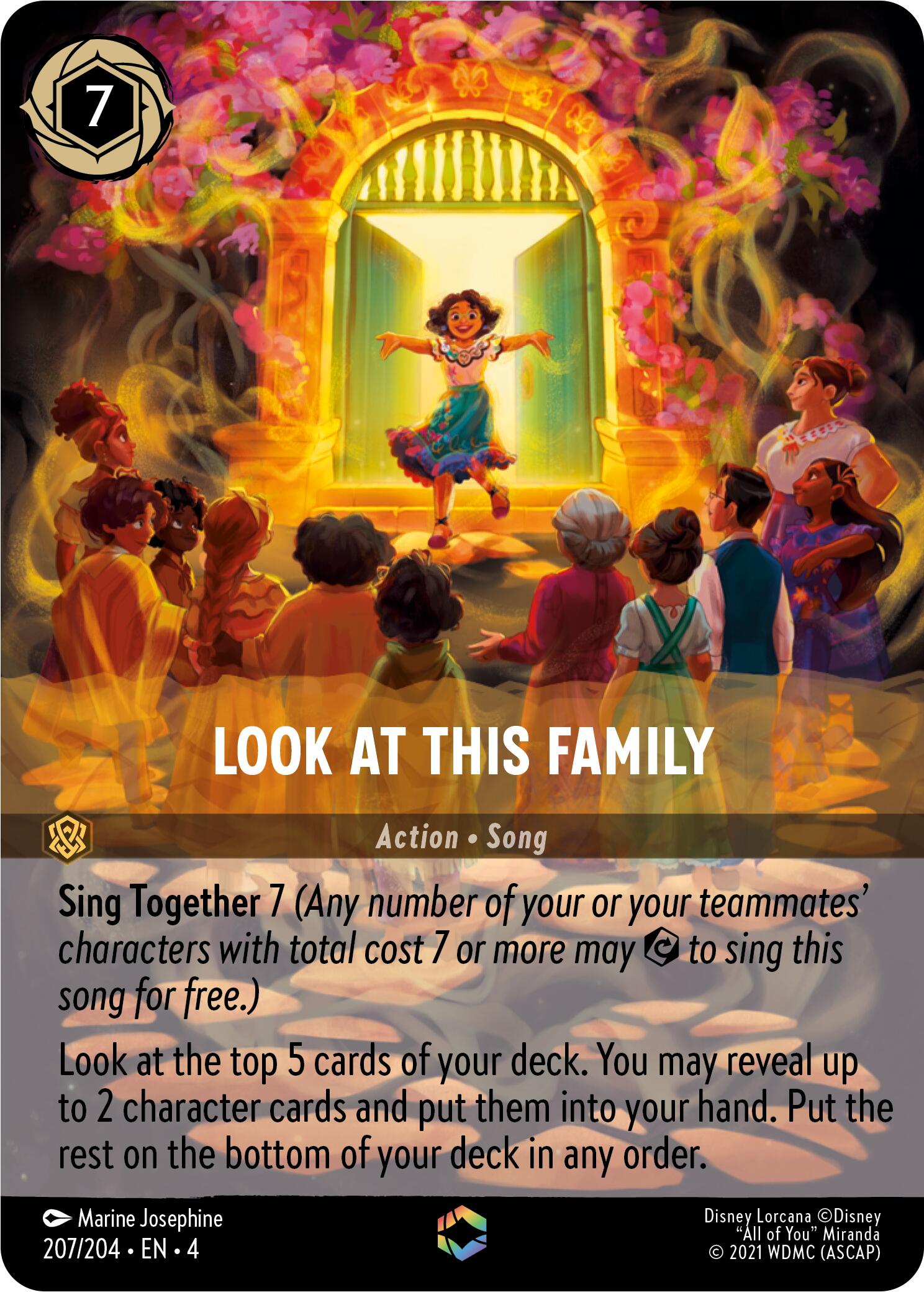 Look at This Family (Enchanted) (207/204) [Ursula's Return] | Eastridge Sports Cards & Games