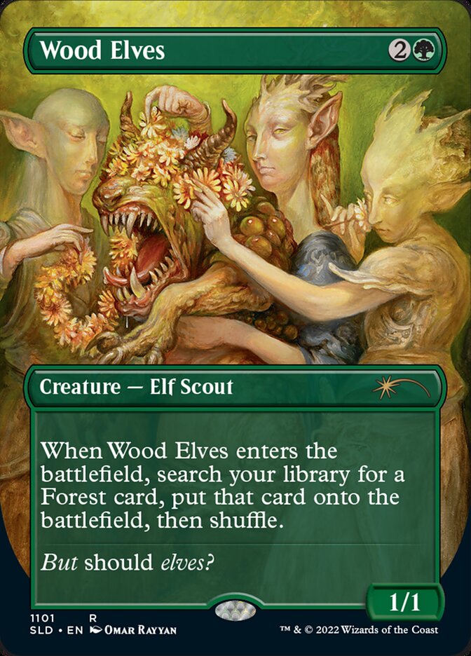 Wood Elves (Borderless) [Secret Lair Drop Series] | Eastridge Sports Cards & Games