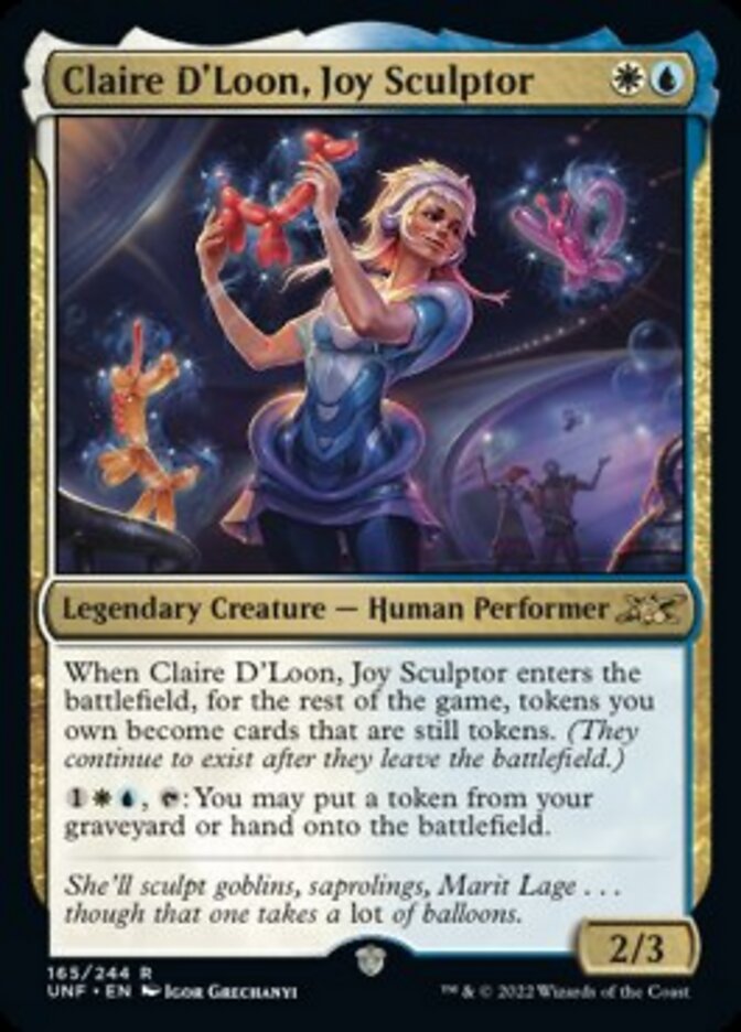 Claire D'Loon, Joy Sculptor [Unfinity] | Eastridge Sports Cards & Games