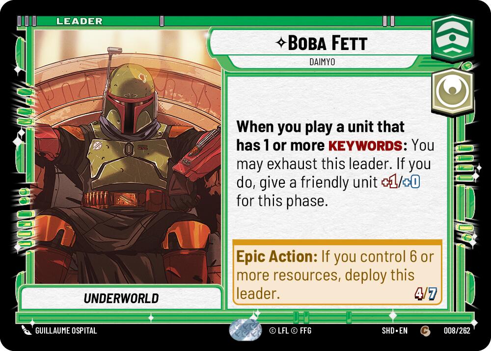 Boba Fett - Daimyo (008/262) (008/262) [Shadows of the Galaxy] | Eastridge Sports Cards & Games