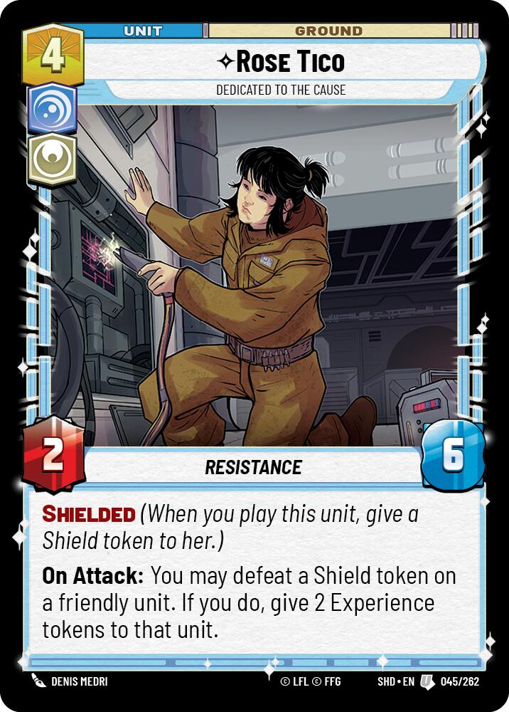 Rose Tico - Dedicated to the Cause (045/262) (045/262) [Shadows of the Galaxy] | Eastridge Sports Cards & Games