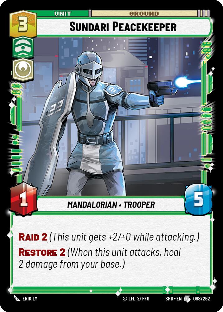 Sundari Peacekeeper (098/262) (098/262) [Shadows of the Galaxy] | Eastridge Sports Cards & Games