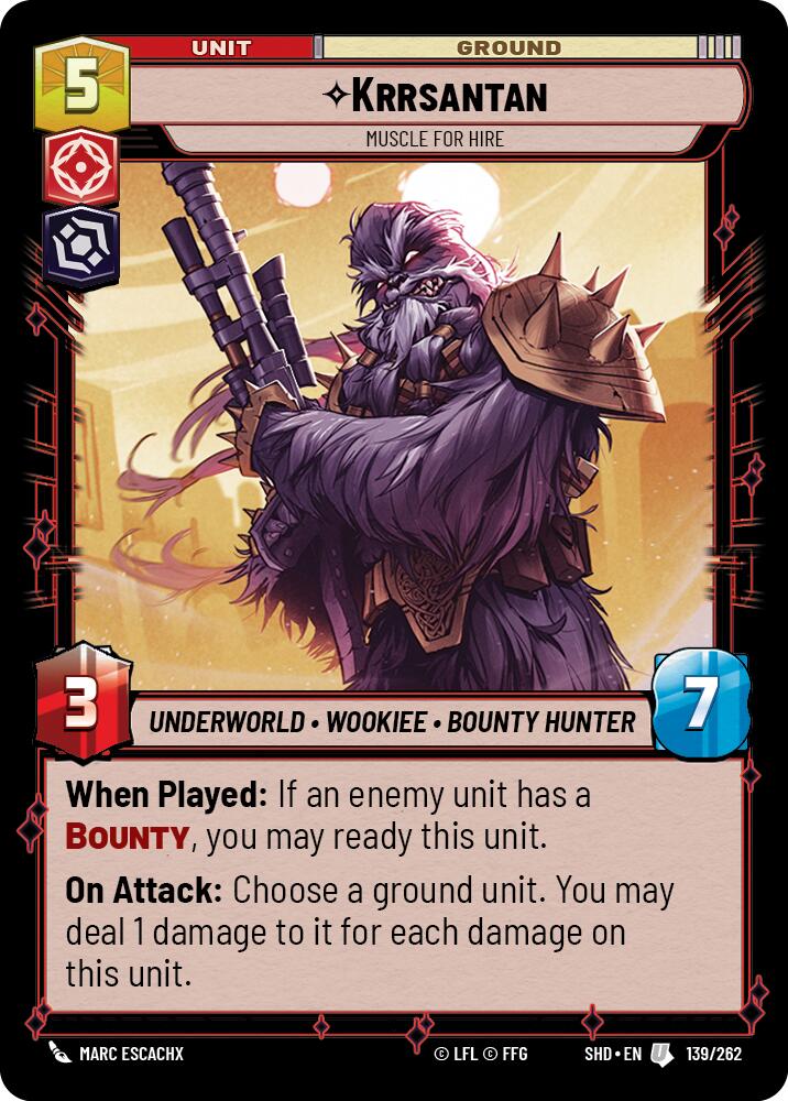 Krrsantan - Muscle for Hire (139/262) (139/262) [Shadows of the Galaxy] | Eastridge Sports Cards & Games