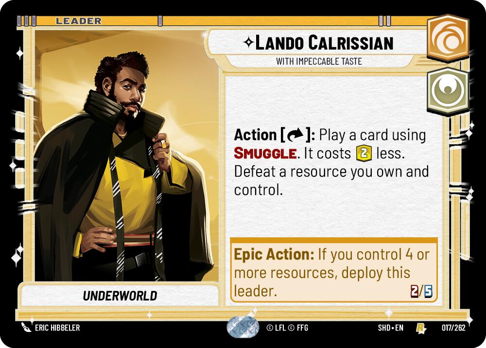 Lando Calrissian - With Impeccable Taste (017/262) (017/262) [Shadows of the Galaxy] | Eastridge Sports Cards & Games