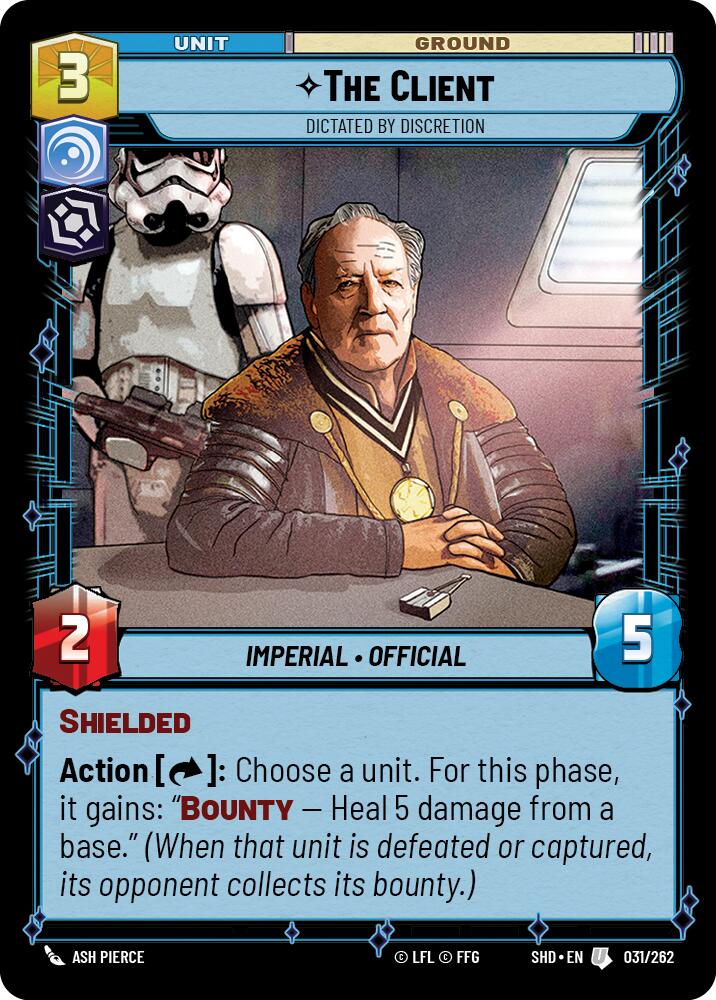 The Client - Dictated by Discretion (031/262) (031/262) [Shadows of the Galaxy] | Eastridge Sports Cards & Games