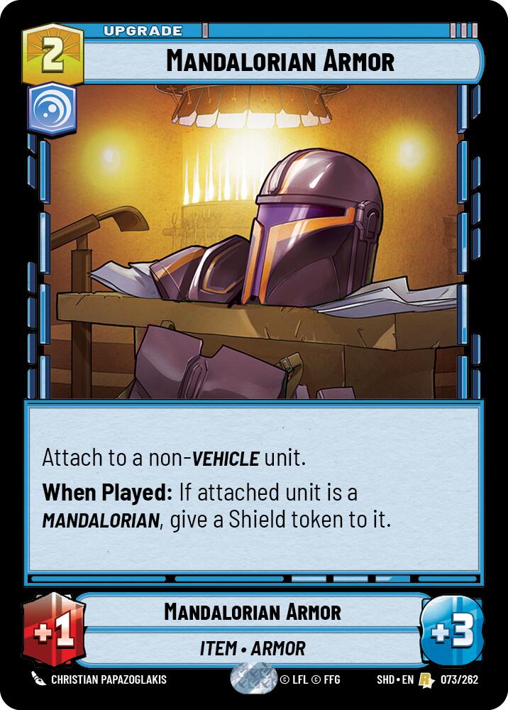 Mandalorian Armor (073/262) (073/262) [Shadows of the Galaxy] | Eastridge Sports Cards & Games
