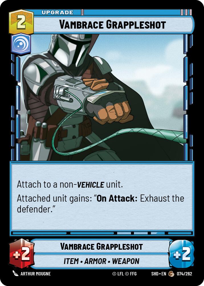 Vambrace Grappleshot (074/262) (074/262) [Shadows of the Galaxy] | Eastridge Sports Cards & Games