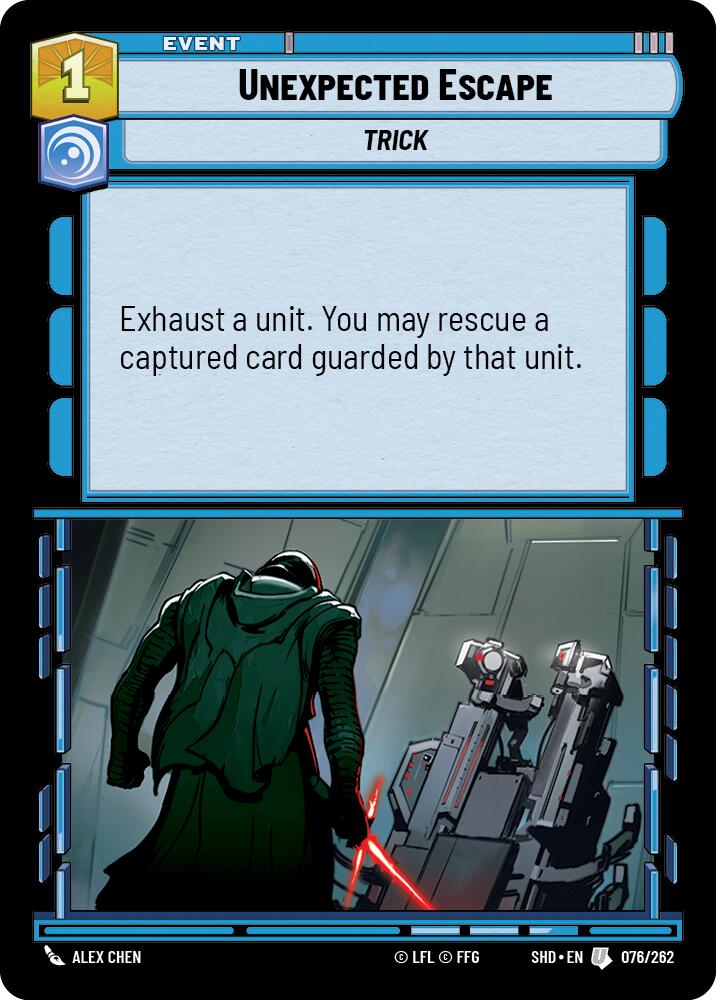 Unexpected Escape (076/262) (076/262) [Shadows of the Galaxy] | Eastridge Sports Cards & Games